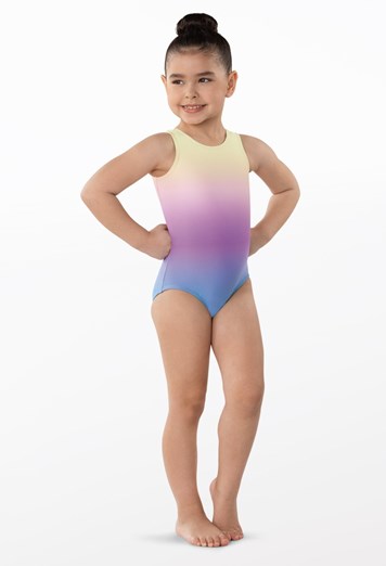 Kids Pastel Ombre Tank Leotard