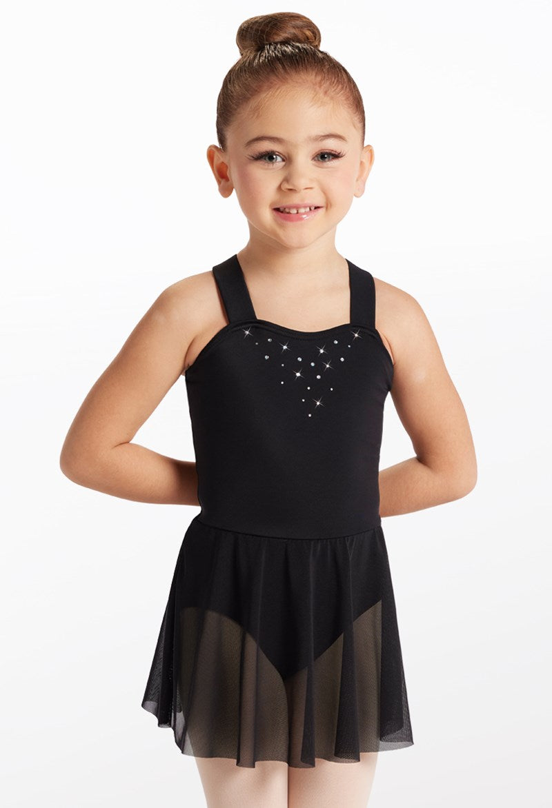 Kids Foil Dot Sweetheart Dress