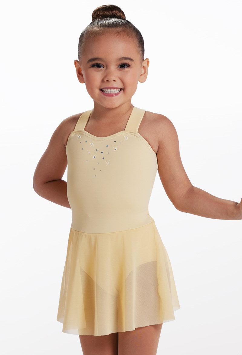 Kids Foil Dot Sweetheart Dress