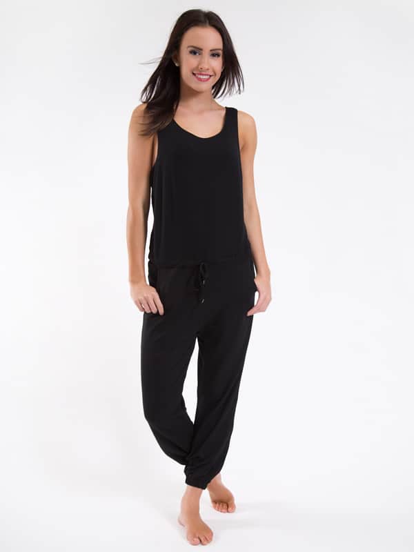 Sugar & Bruno Full Length Romper, Black