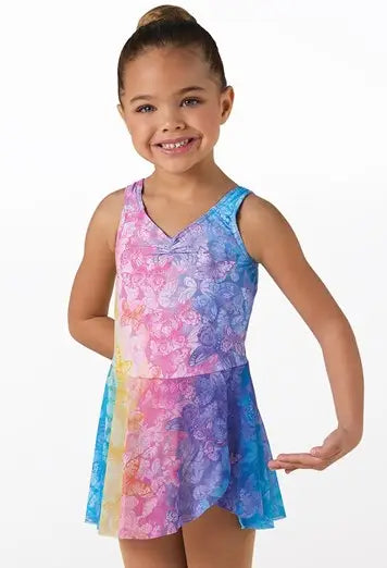 Kids Printed Pinch-Front Dress
