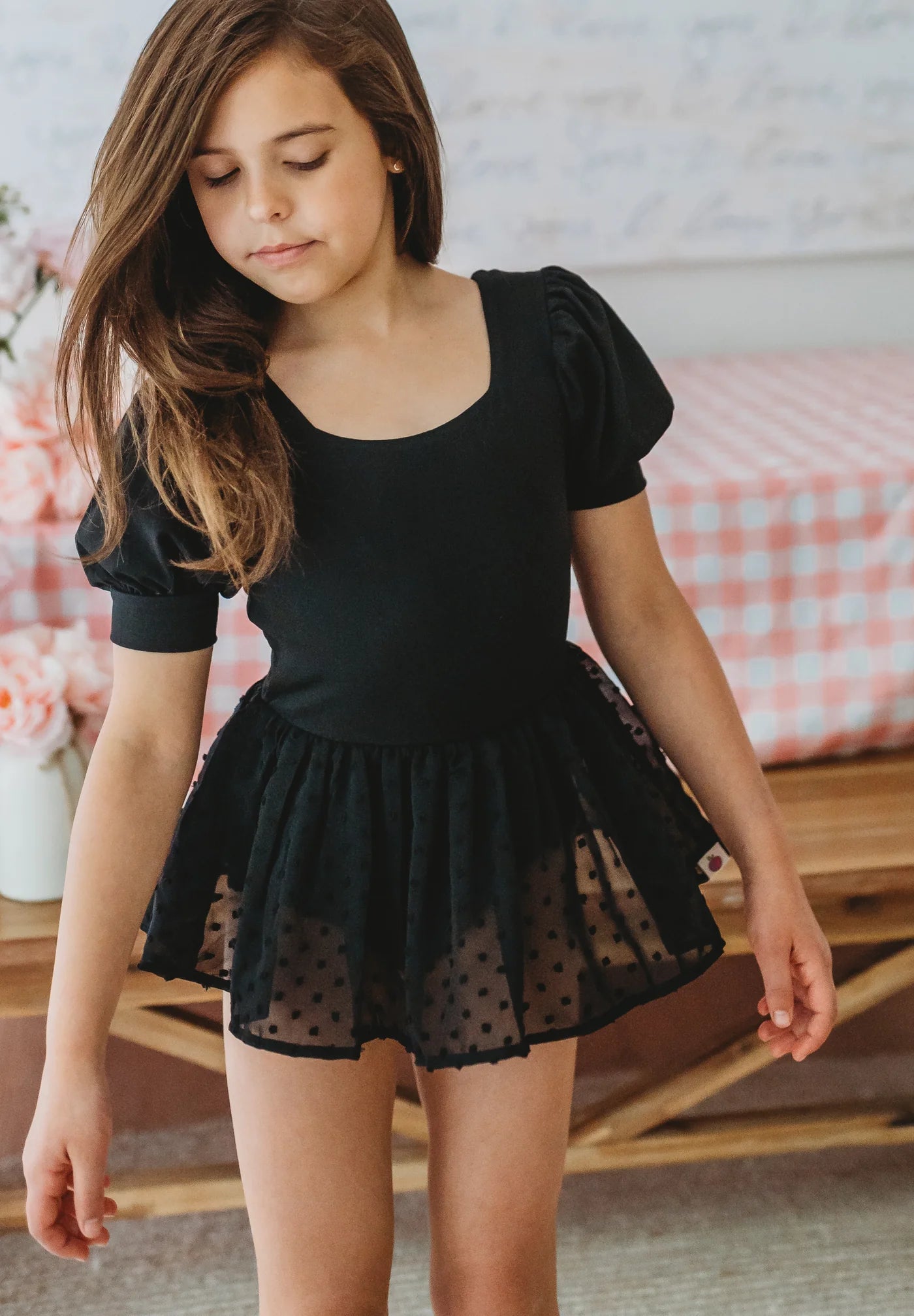CP Puff Sleeve Skirted Leotard