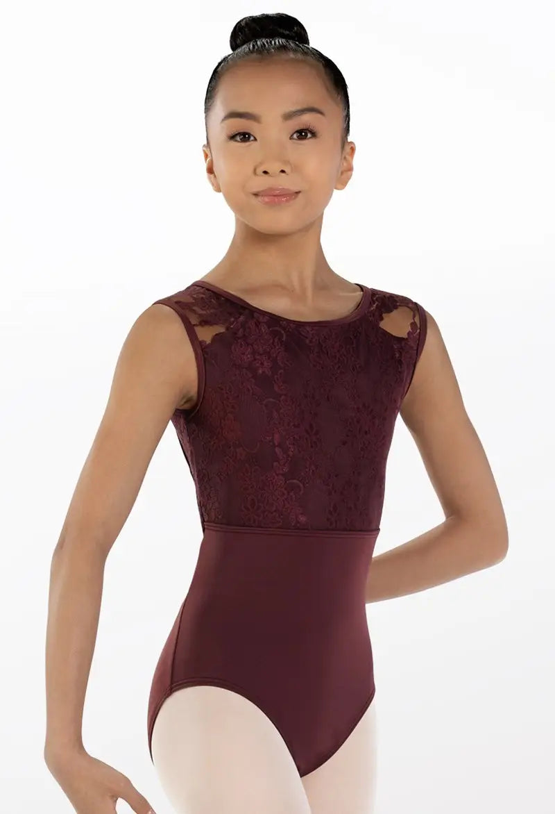 Lace Cap Sleeve Leotard