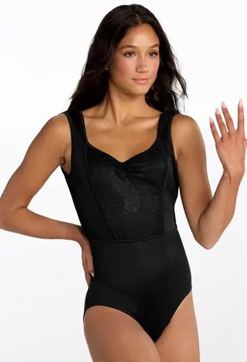 Elegant Lace V-Back Leotard