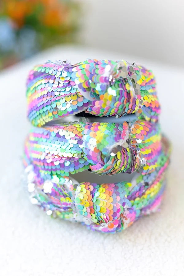 Sequin Headband - Colorful Cascade