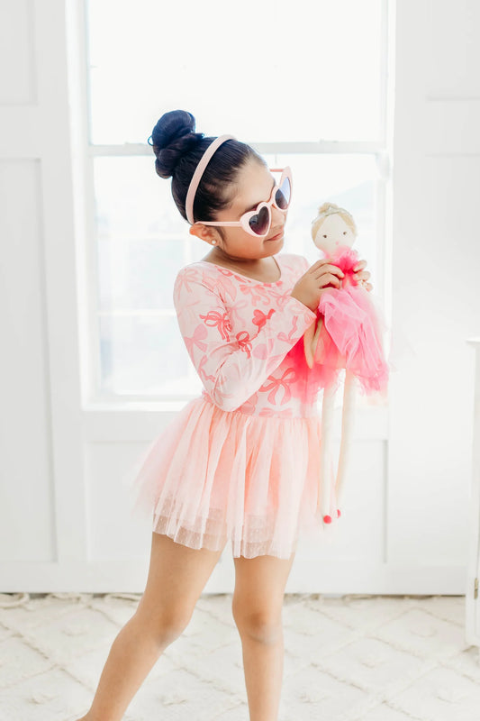 Cheeky Plum Blushing Bows Leotard