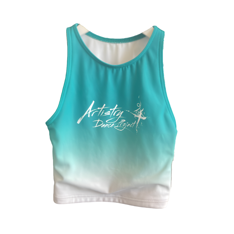 ADP Teal Ombre Crop