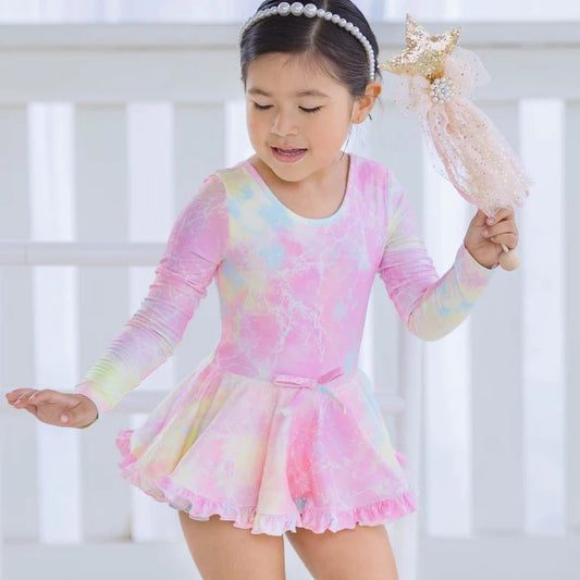 Cheeky Plum Rainbow Brite Leotard Dress
