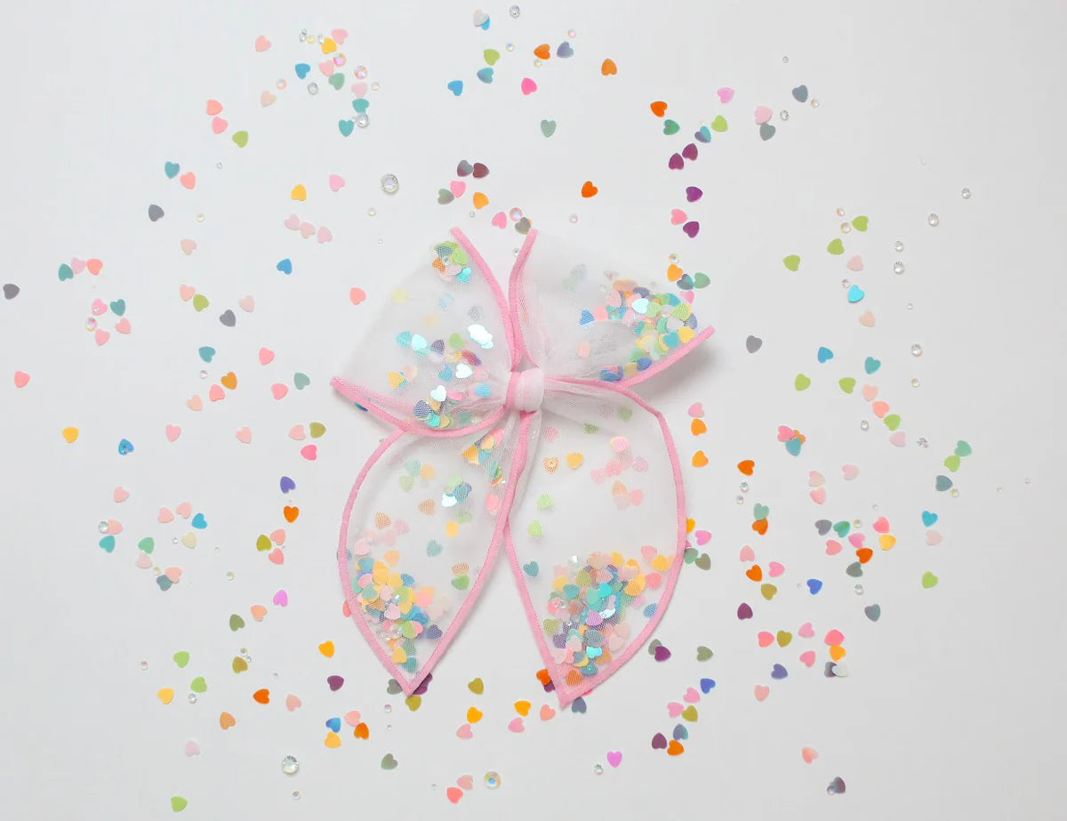 Mesh Shaker Bow - Confetti Pop