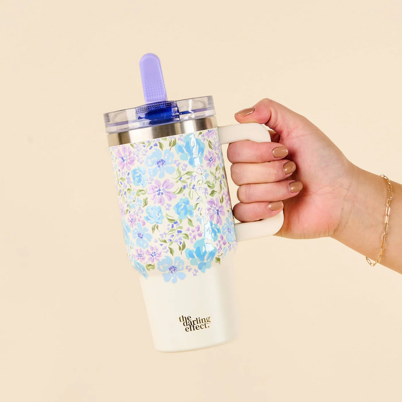 Flip Straw Water Bottle - Secret Garden