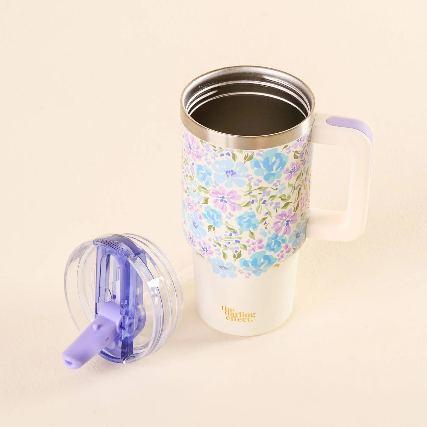 Flip Straw Water Bottle - Secret Garden