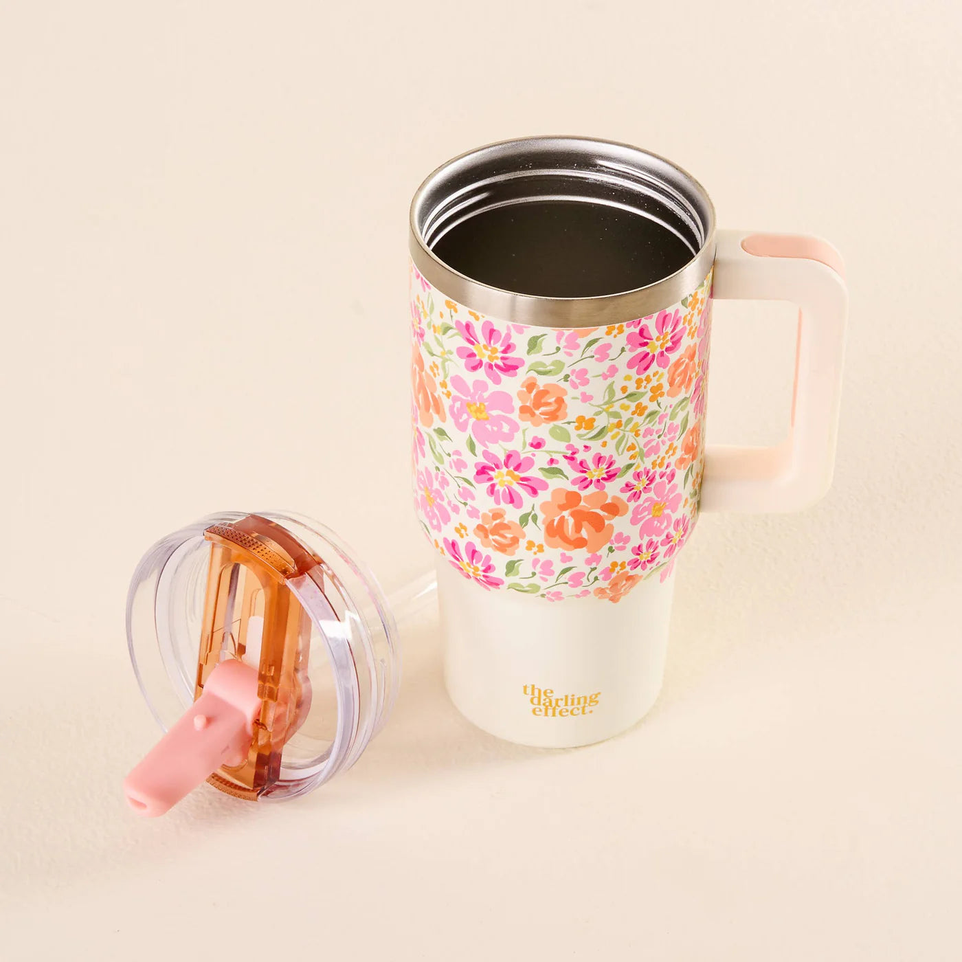 Flip Straw Water Bottle - Secret Garden