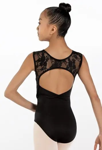 Lace Cap Sleeve Leotard
