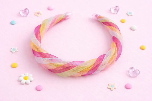 Cheeky Plum Twisted Tulle Headband