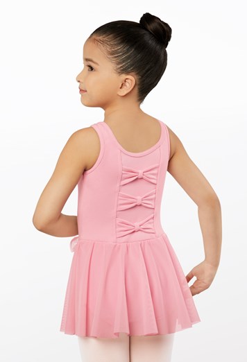 Kids Cotton Triple Bow Dress