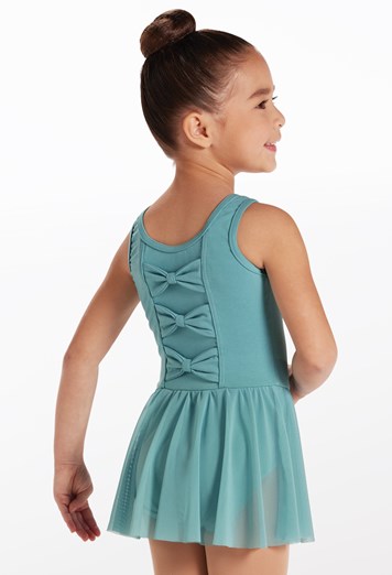 Kids Cotton Triple Bow Dress